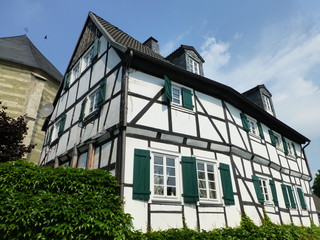 Fachwerkhaus in Unna, Nordrheinwestfalen. Deutschland