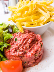 tasty Steak tartare (Raw beef)