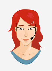 Customer service avatar