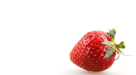 strawberries on a white background