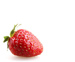 strawberries on a white background