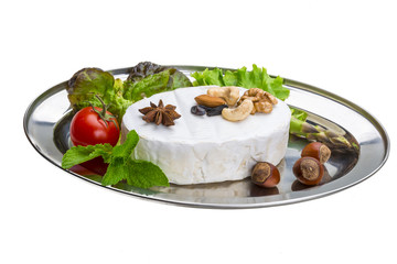 Fresh soft brie cheese