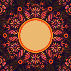 Vector Stylized Retro Card