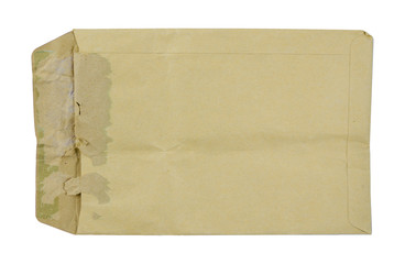 envelop paper open isolated
