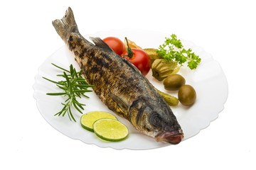 Roasted seabass