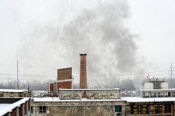 Landscape with industrial architecture