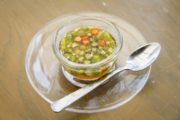 Chilli and fish sauce in Thai style