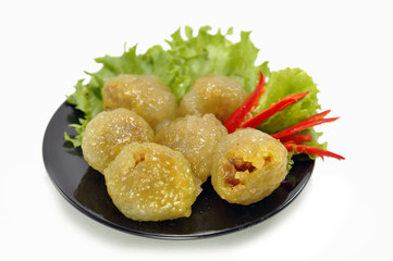 Thai dessert sago pork