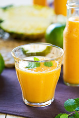 Pineapple with Orange and Mango smoothie