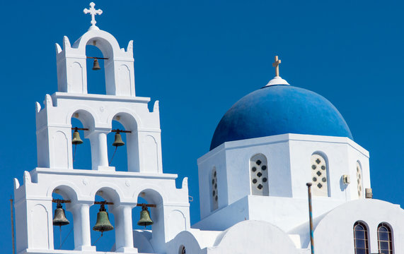 Main Church In Pyrgos, Santorin