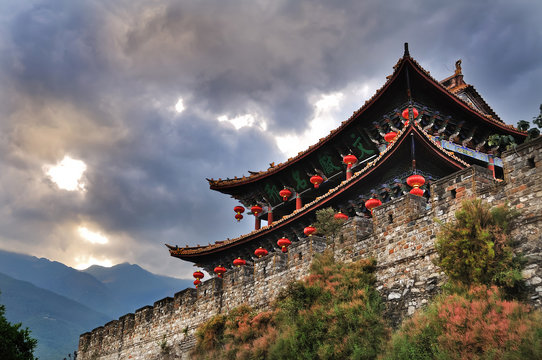 Fototapeta South Gate, Dali Ancient City, Yunnan Province, China