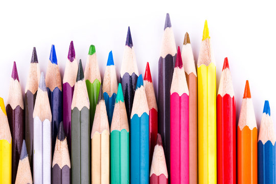 Colour pencils isolated