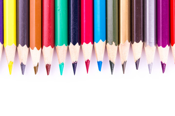 Colour pencils isolated