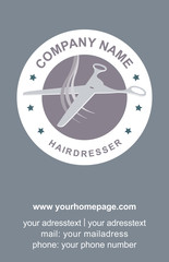 Visitenkarte Friseur Logo