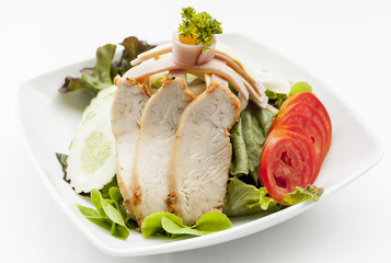 Gourmet salad and mixed green.