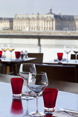 Restaurant, bistrot, terrasse, Bordeaux, bordelais, vue