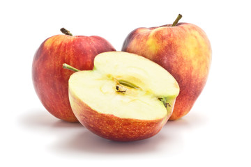 red and yellow apples