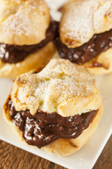 Homemade Chocolate Cream Puffs