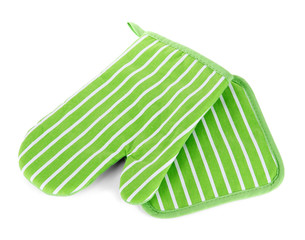 Potholder green isolated on white