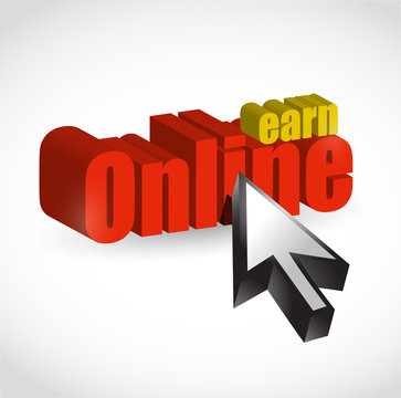 EARN ONLINE MONEY MAKING CONCEPT