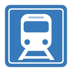 Métro dans un panneau