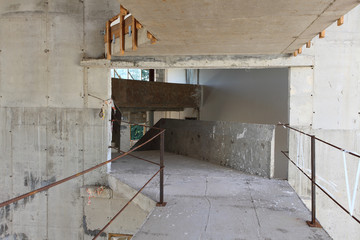 Corridor of house under construction