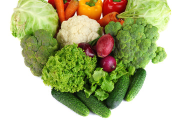Fresh vegetables close up