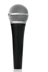 Microphone on White