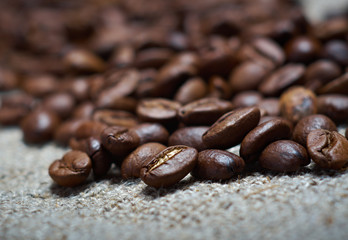 Coffee beans background