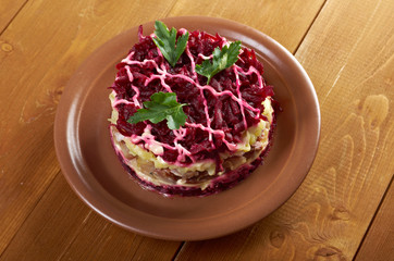 Dressed Herring - russian salad