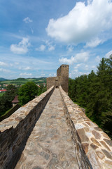 Stone bridge at castle Velhartice