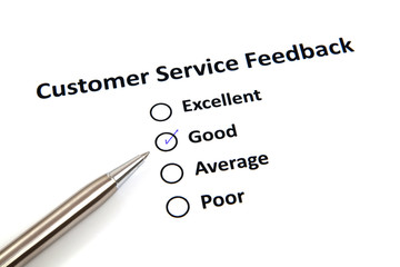 Fototapeta premium Customer Service Feedback