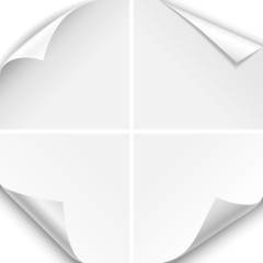 White Paper Corner Folds © Giraphics