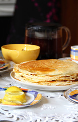 Lot of homemade pancakes