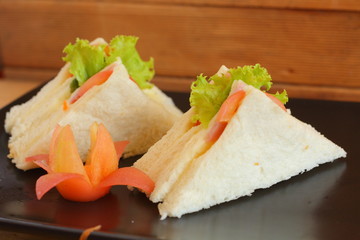 Sandwich with sausage