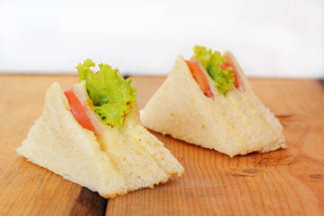 Sandwich with sausage