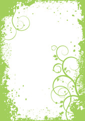 Abstract plants - vector background, banner