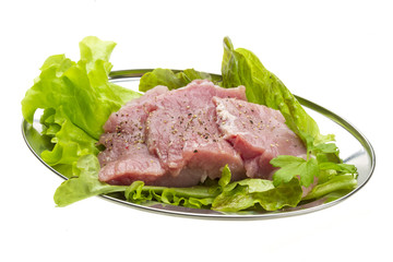 Raw pork meat