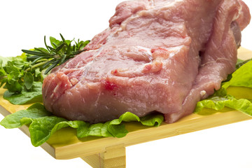Raw pork meat
