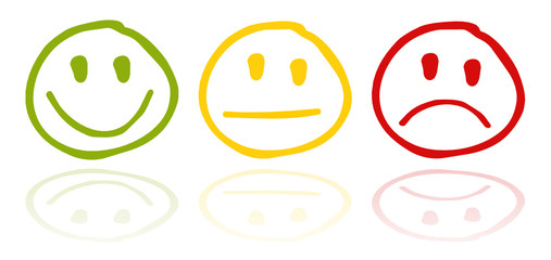 Smiley Zeichnung bunt