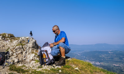 sommet de la Dent du Chat dans les alpes