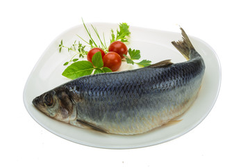 Marinated herring with herbs