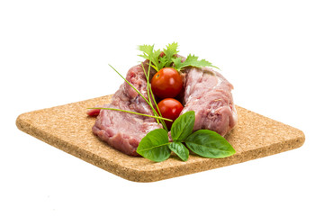 Raw pork meat