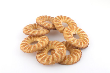 Cookie sugar at shape ring