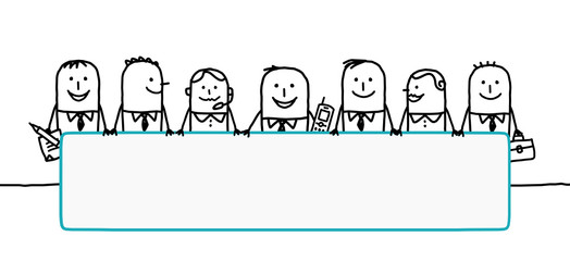 business team & blank space 