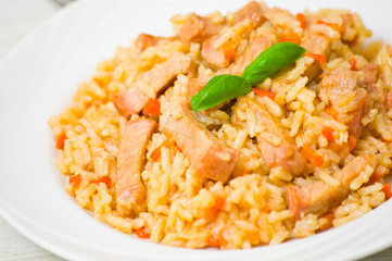rice with meat
