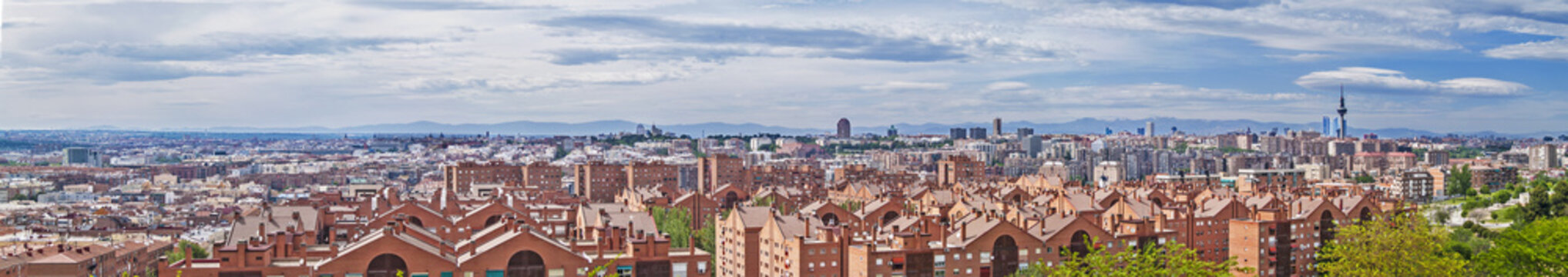Madrid skyline panorama