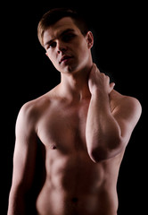 Fototapeta premium Silhuette of man