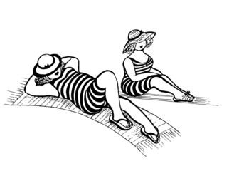 Ladies on  the Beach