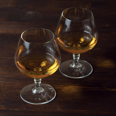 Two glasses of cognac